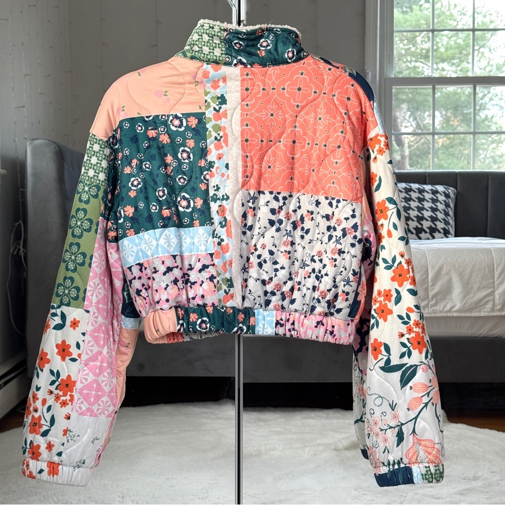 Altar’d State Patchwork Jacket - Picture 2 of 10